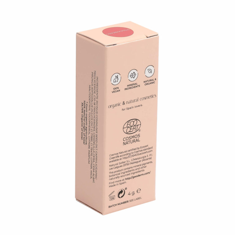 Ruj Strawberry : Roz cald vibrant (Natural si Vegan) Y2097